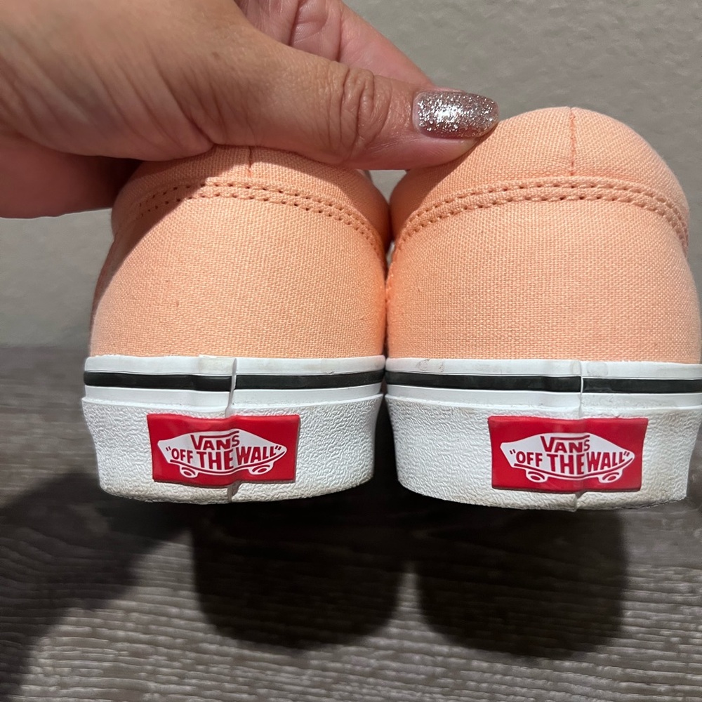 Vans Peach coral orange Doheny Canvas Sneakers women’s sz 7.5 - Picture 6 of 7